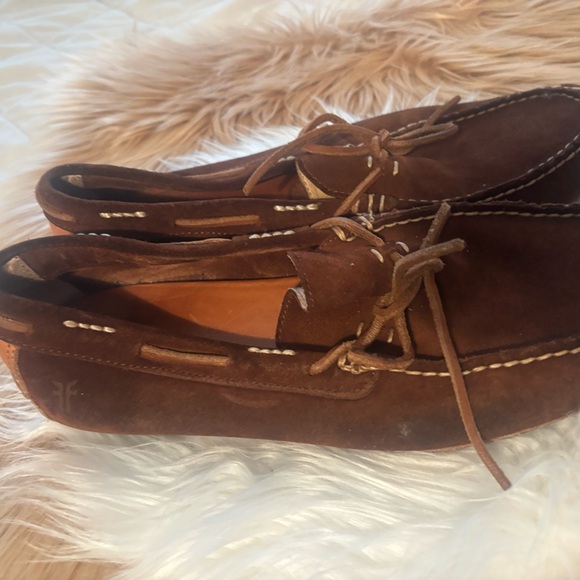 Frye Dark Brown Suede Loafers - Picture 4 of 7